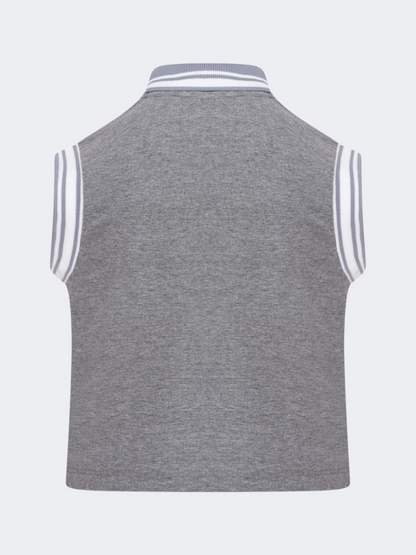 Oil&amp;Gaz Breathable Kids-Girls Lifestyle Tank Grey