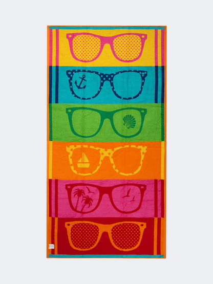 Oil And Gaz Colorful Women Beach Towel Multicolor