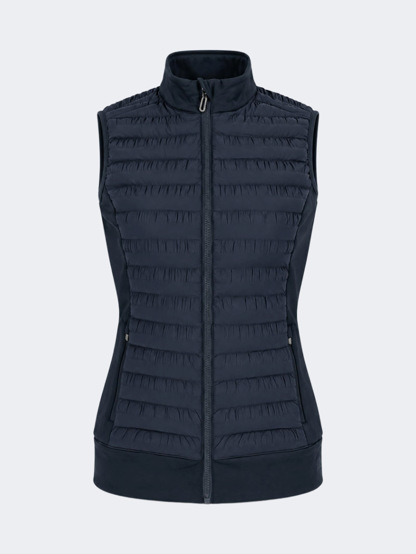 Oil And Gaz Chic Women Lifestyle Filling Vest Navy