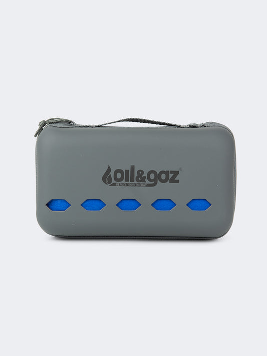Oil & Gaz Rubber Bag Unisex Lifestyle Microfiber Towel Blue