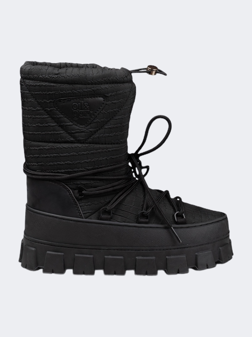 Oil &amp; Gaz After Ski Women Skiing Boots Black