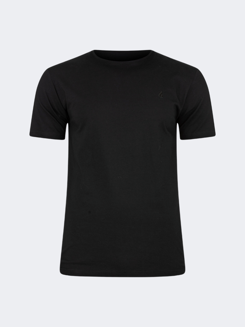 Oil And Gaz Basic Men Lifestyle T-Shirt Black