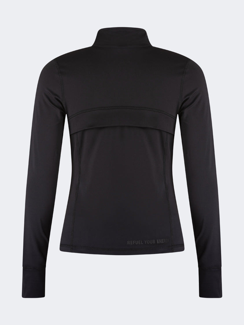 Oil And Gaz Sporty Women Lifestyle  Bbl Jacket  Black