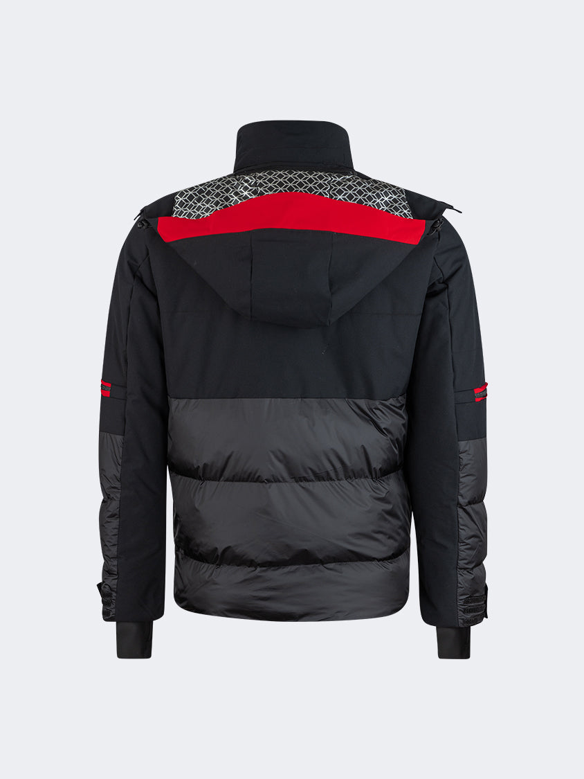 Oil And Gaz Comfortable Men Skiing Jacket Black/Red