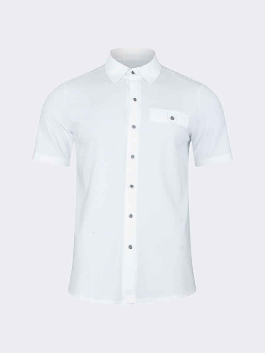 Oil And Gaz Basic Men Lifestyle T-Shirt White