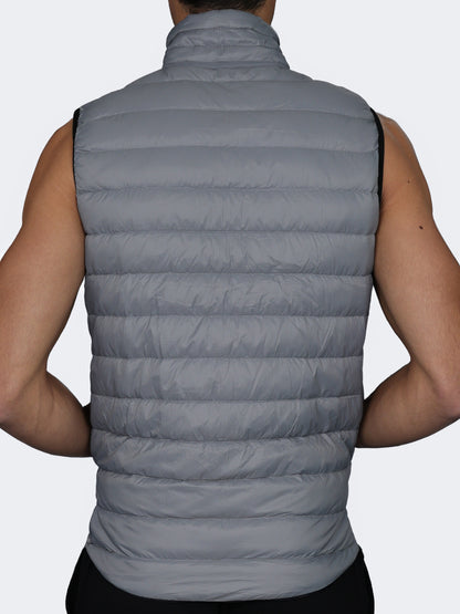 Oil And Gaz Reversible Down Men Lifestyle Vest Black/Grey