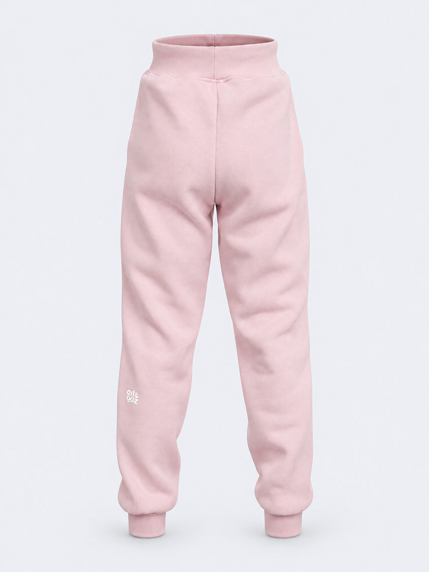 Oil &amp; Gaz Cuffed Kids-Girls Lifestyle Jogger  Pink