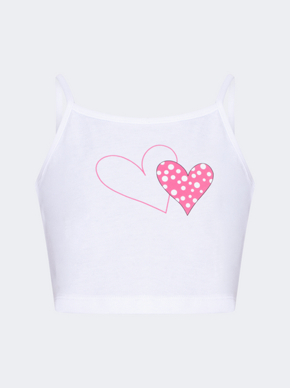 Oil&amp;Gaz Stylish Kids-Girls Lifestyle Layered Crop Top Fuchsia/White