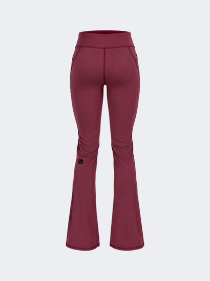 Oil &amp; Gaz Flared Women Lifestyle Tight Burgundy