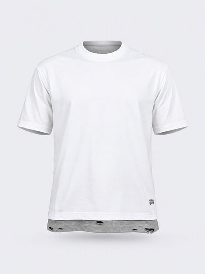 Oil &amp; Gaz Elevated Men Lifestyle T-Shirt  White