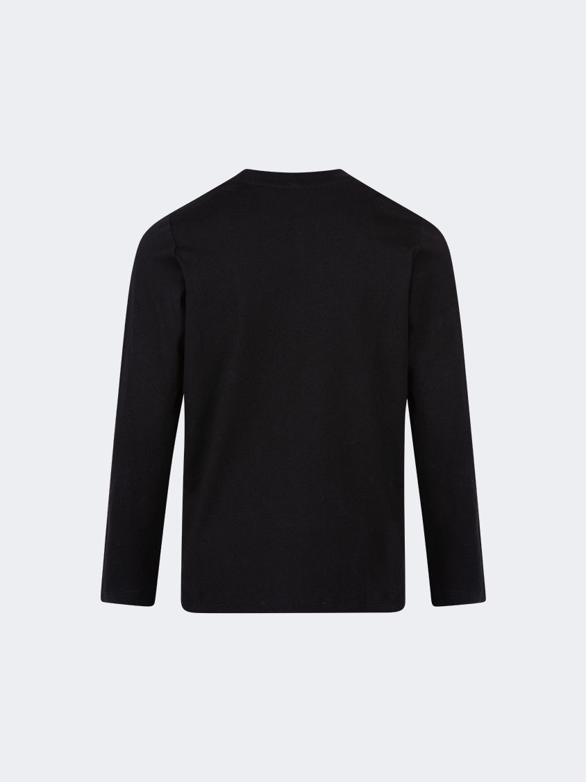 Oil And Gaz Plain Kids Lifestyle Long Sleeve Black