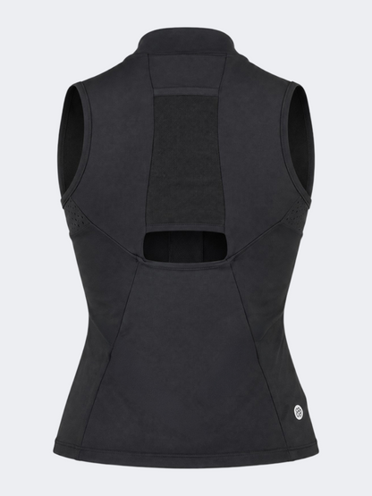 Oil &amp; Gaz Versatile Women Lifestyle Tank With 1/4 Zip Black