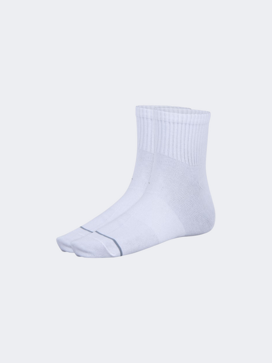 Oil & Gaz Soft 3 Pack Unisex Lifestyle Socks White
