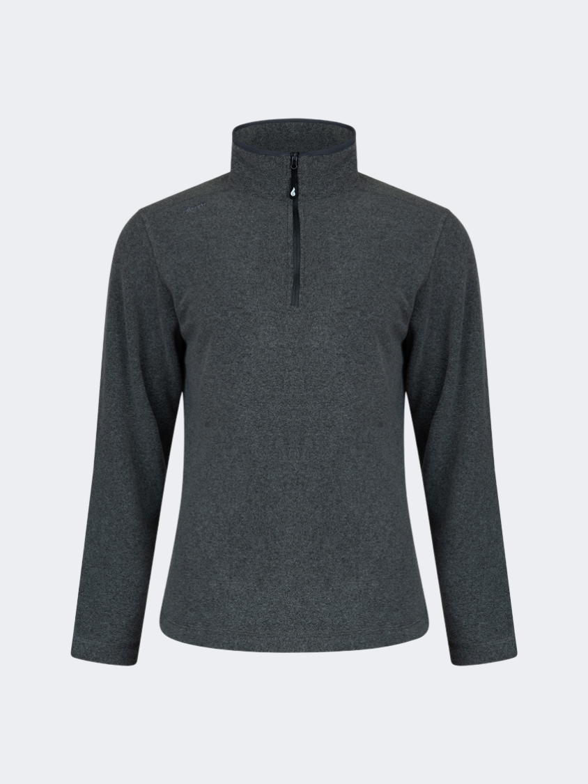 Oil&amp;Gaz Warm Men Skiing 1/4 Zip Fleece Grey