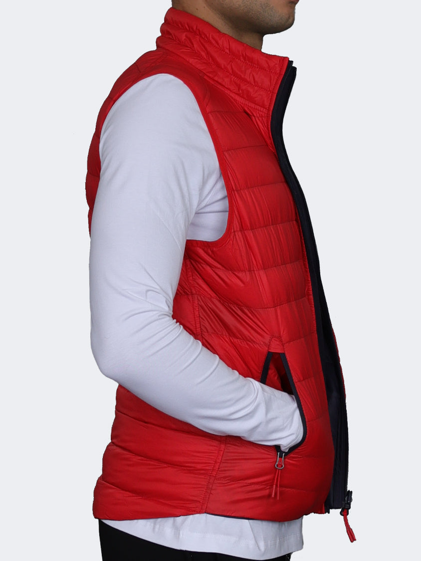 Oil And Gaz Reversible Down Men Lifestyle Vest Red/Navy