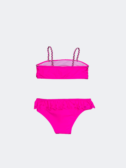 Oil And Gaz Charming And Stylish Kids Girls Beach Bikini Set Fuschia