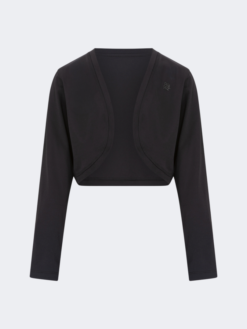 Oil&Gaz Stylish Kids-Girls Lifestyle Bolero Black