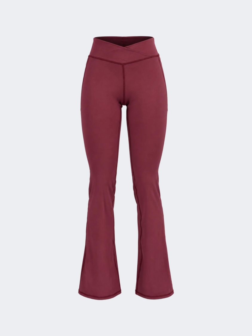 Oil &amp; Gaz Flared Women Lifestyle Tight Burgundy