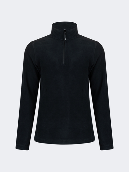 Oil&amp;Gaz Warm Men Skiing 1/4 Zip Fleece Black