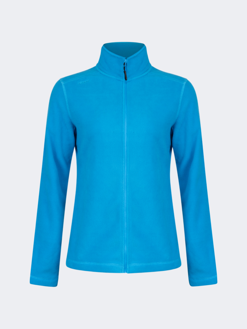 Oil&amp;Gaz Soft Women Skiing Full Zip Fleece Blue