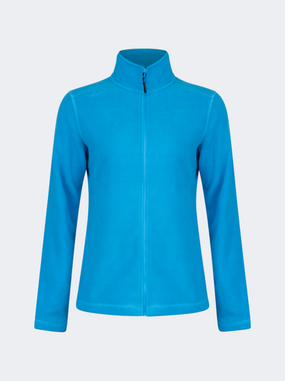 Oil&amp;Gaz Soft Women Skiing Full Zip Fleece Blue