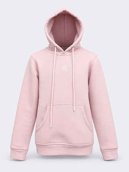 Oil &amp; Gaz Brushed Kids-Girls Lifestyle Hoodie Wth Pocket Pink