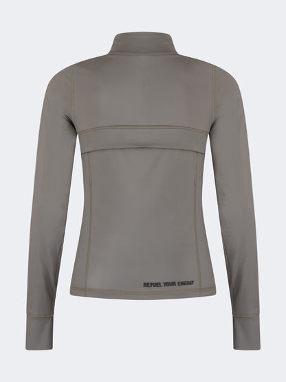 Oil And Gaz Sporty Women Lifestyle  Bbl Jacket  Khaki