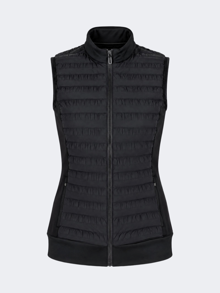 Oil And Gaz Chic Women Lifestyle Filling Vest Black