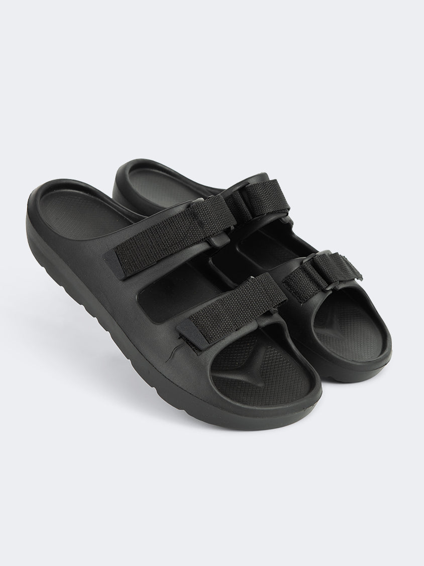 Oil And Gaz Comfortable Men Beach Slide Black