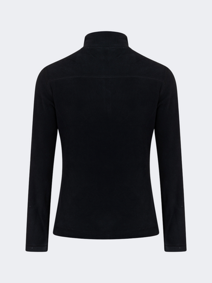 Oil&amp;Gaz Warm Women Skiing 1/4 Zip Fleece Black