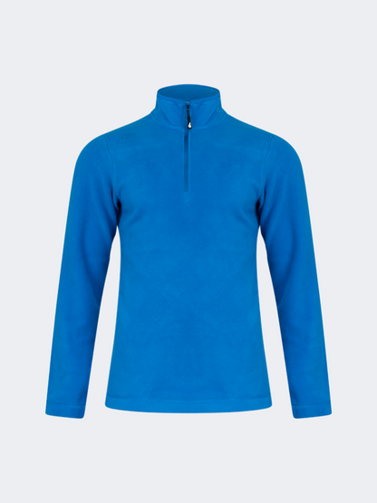 Oil&amp;Gaz Warm Men Skiing 1/4 Zip Fleece Royal Blue