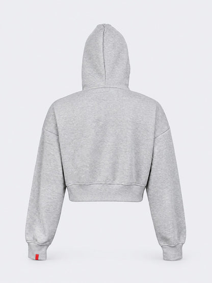 Oil &amp; Gaz Casual Women Lifestyle Full Zip Pullover Hoodie Grey