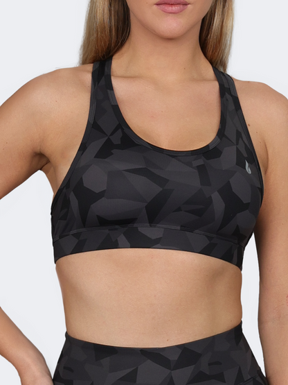 Oil And Gaz Medium Support Women Training Bra Camo