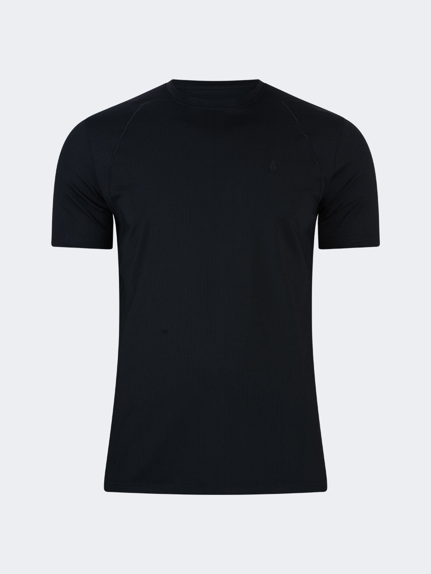 Oil And Gaz Comfortable Men Sportwear T-Shirt R-Neck Black