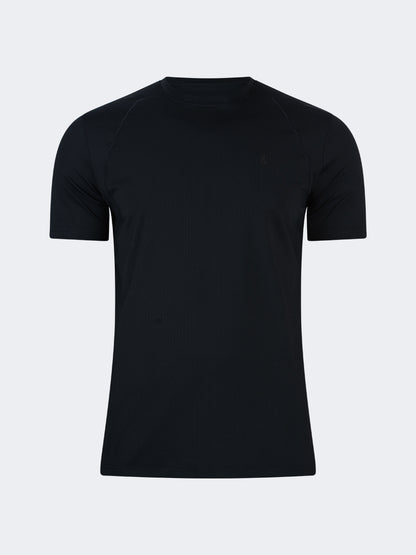 Oil And Gaz Comfortable Men Sportwear T-Shirt R-Neck Black