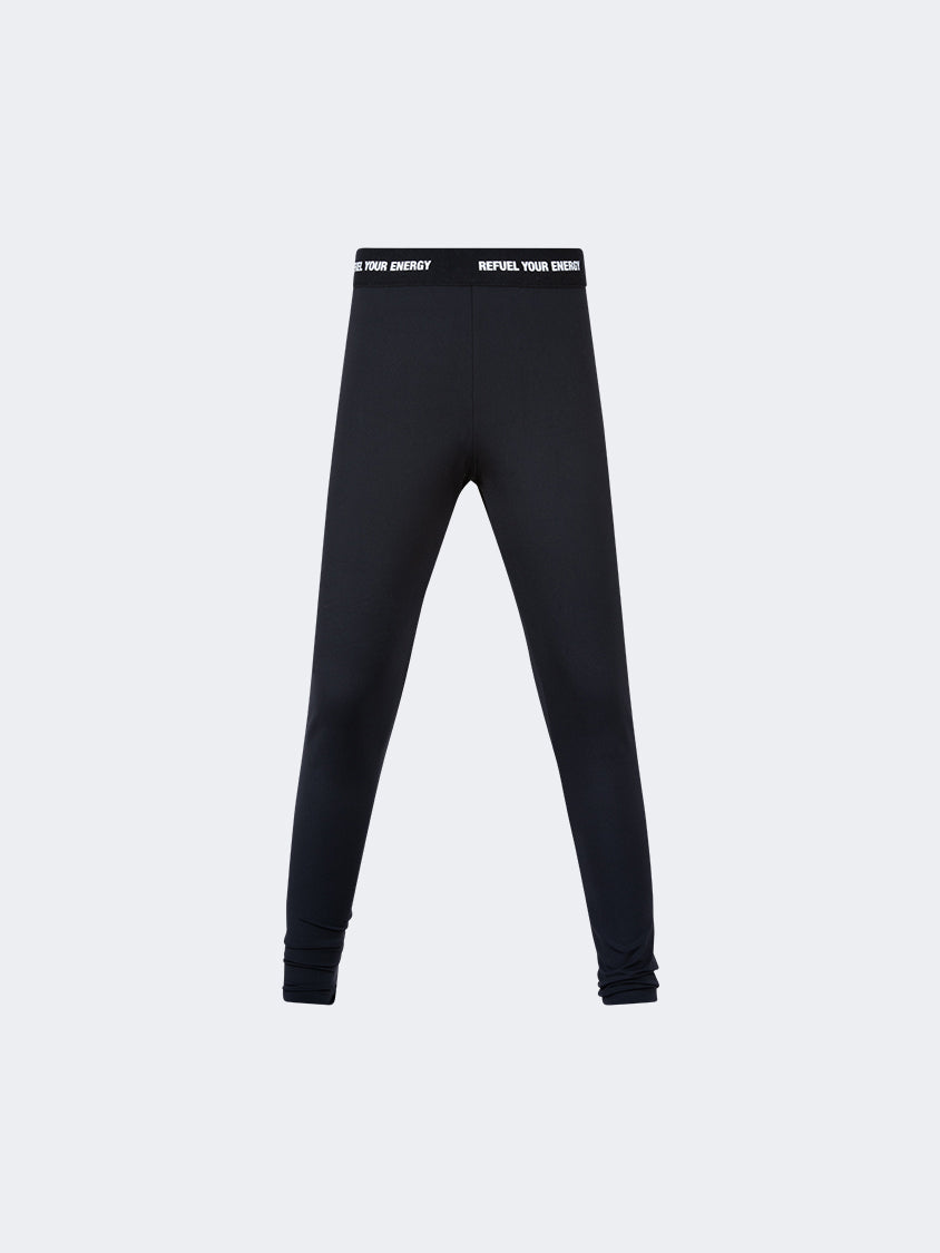 Oil And Gaz Plain Kids-Girls Lifestyle Tight Black