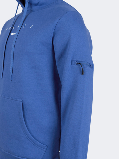 Oil And Gaz Brushed Unisex Lifestyle Printed Hoodie Blue