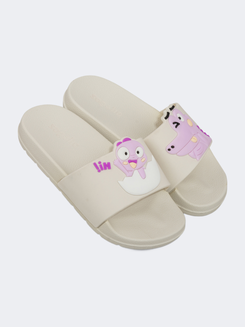Oil And Gaz Casual Beach Kids Slide Light Purple