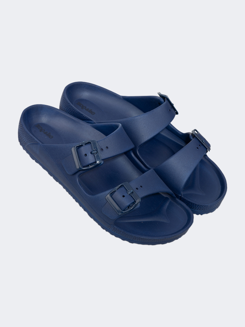 Oil And Gaz Chic Beach Men Stripe Slide Navy