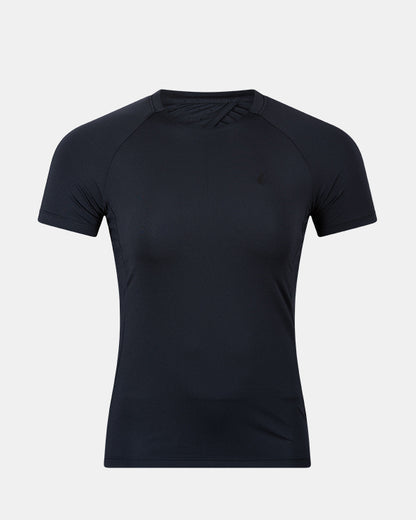 Oil And Gaz Plain Women Training T-Shirt Black