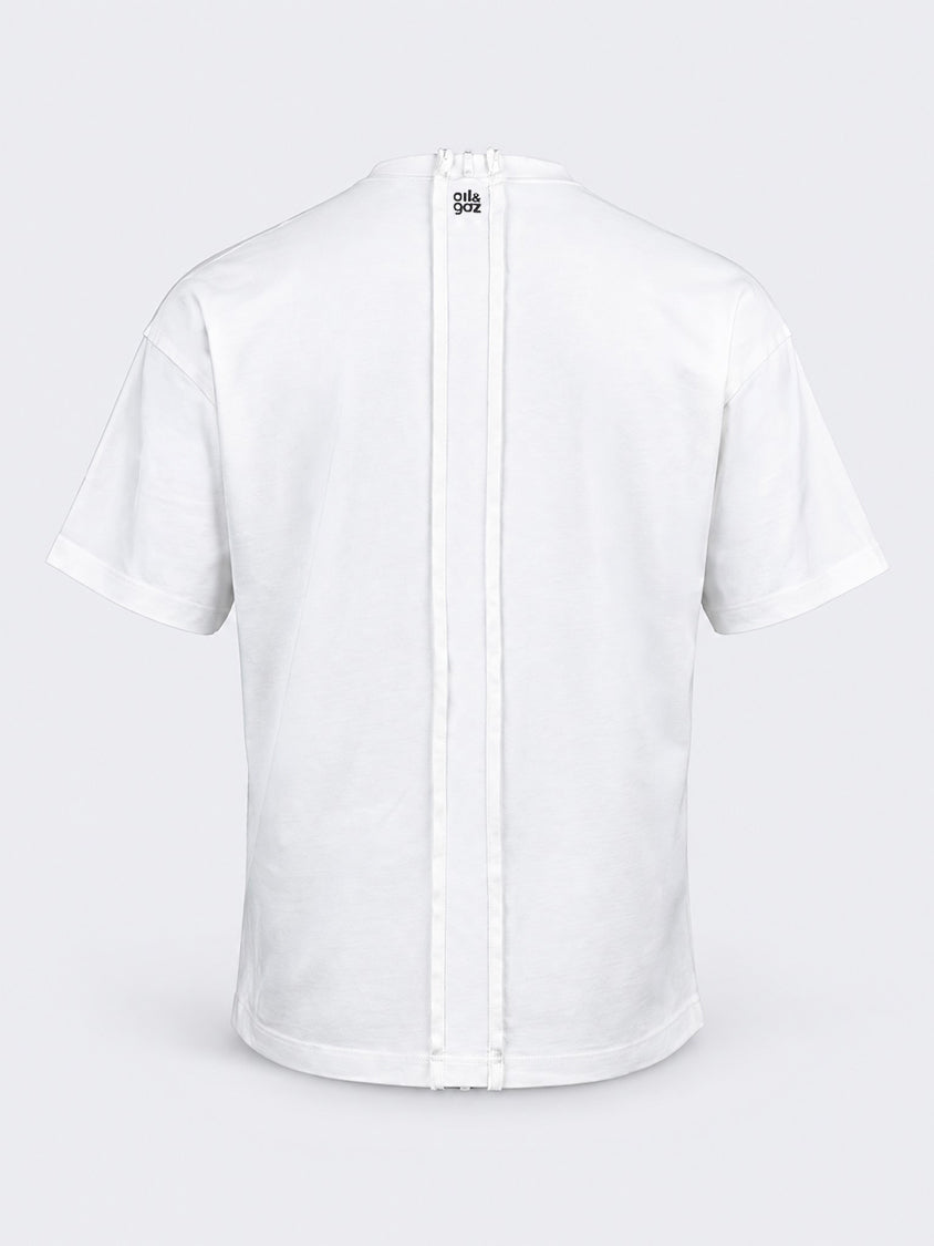 Oil &amp; Gaz Classic Men Lifestyle T-Shirt  White