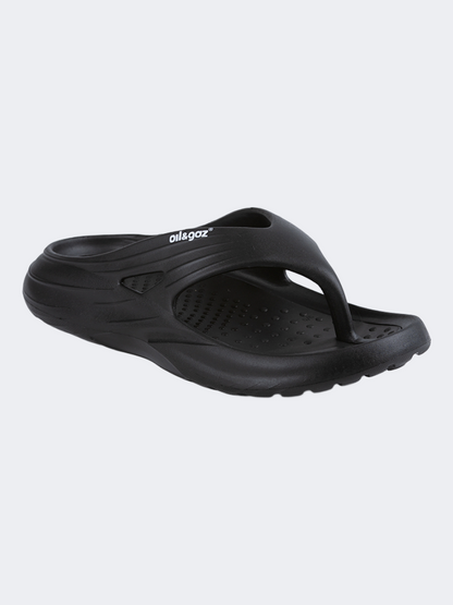 Oil&amp;Gaz Relaxed Unisex Beach Slipper Black