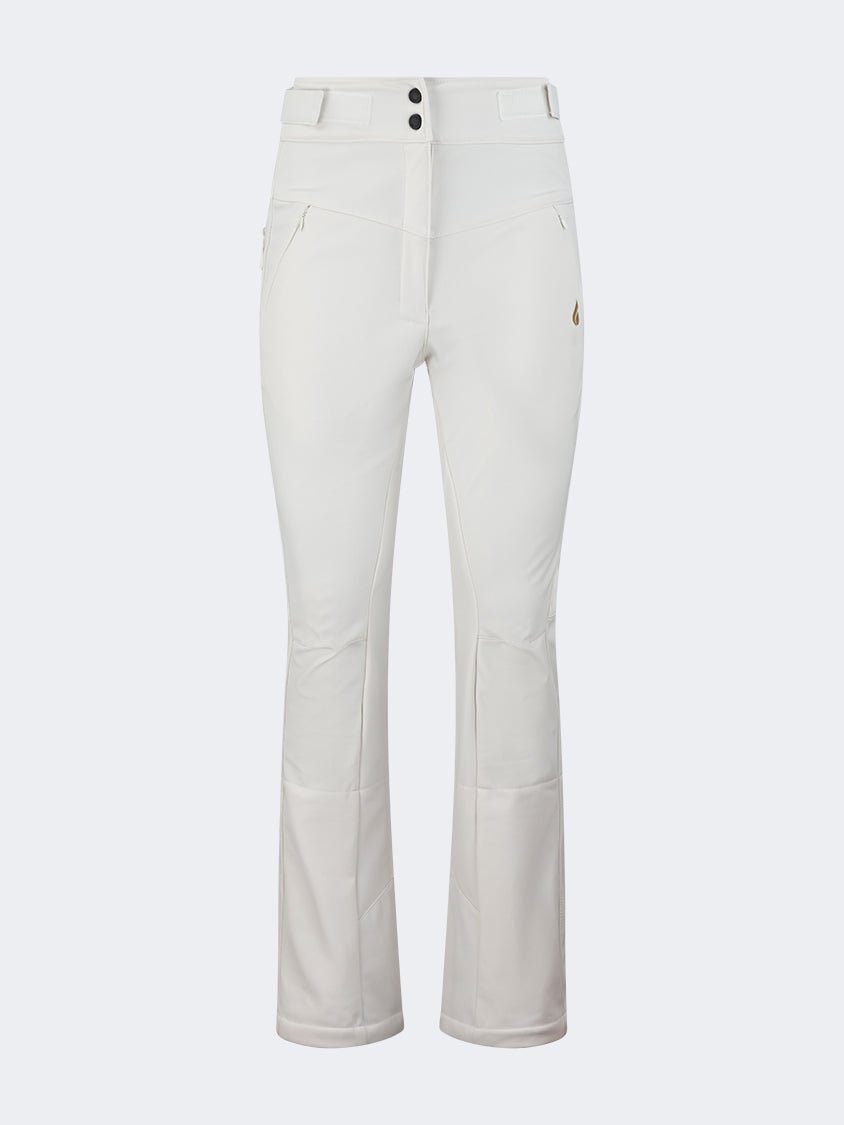 Oil And Gaz DurableWomen Skiing Pant White/Gold