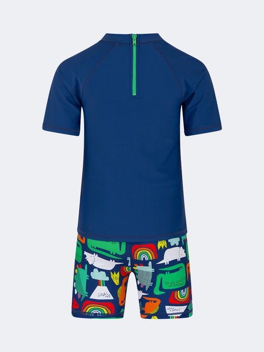 Oil & Gaz Colorful Kids-Boys Beach Set Navy