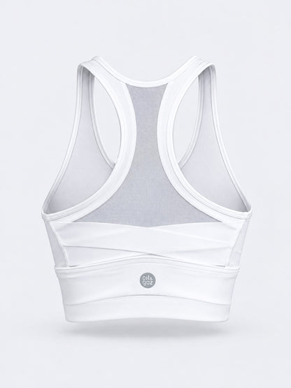 Oil &amp; Gaz Supportive Women Training Sports Bra White