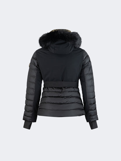 Oil And Gaz Comfortable Women Skiing Jacket Black/Gold