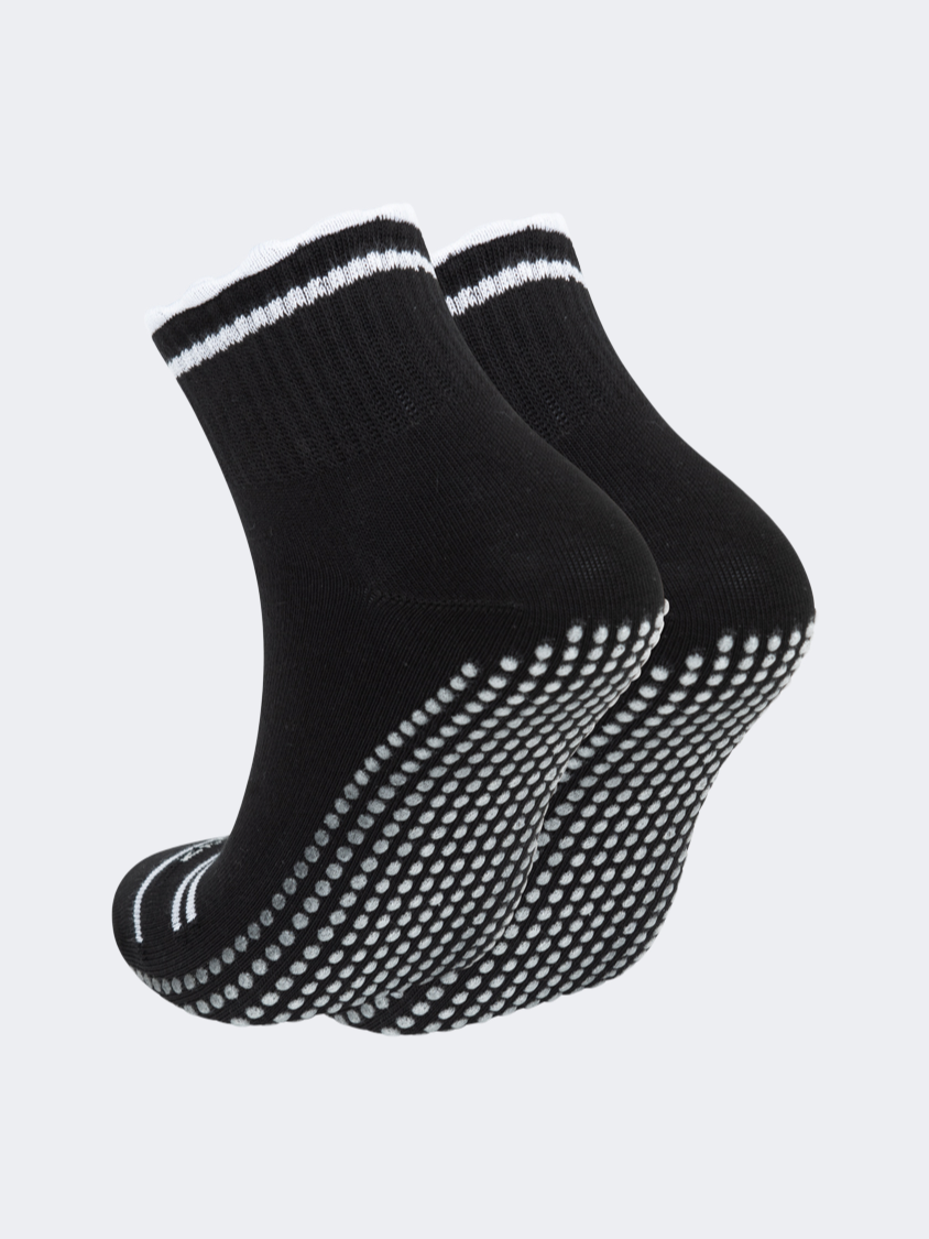 Oil&amp;Gaz Flexible  Women Pilates Socks  Black/White