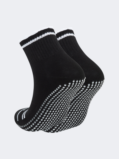 Oil&amp;Gaz Flexible  Women Pilates Socks  Black/White
