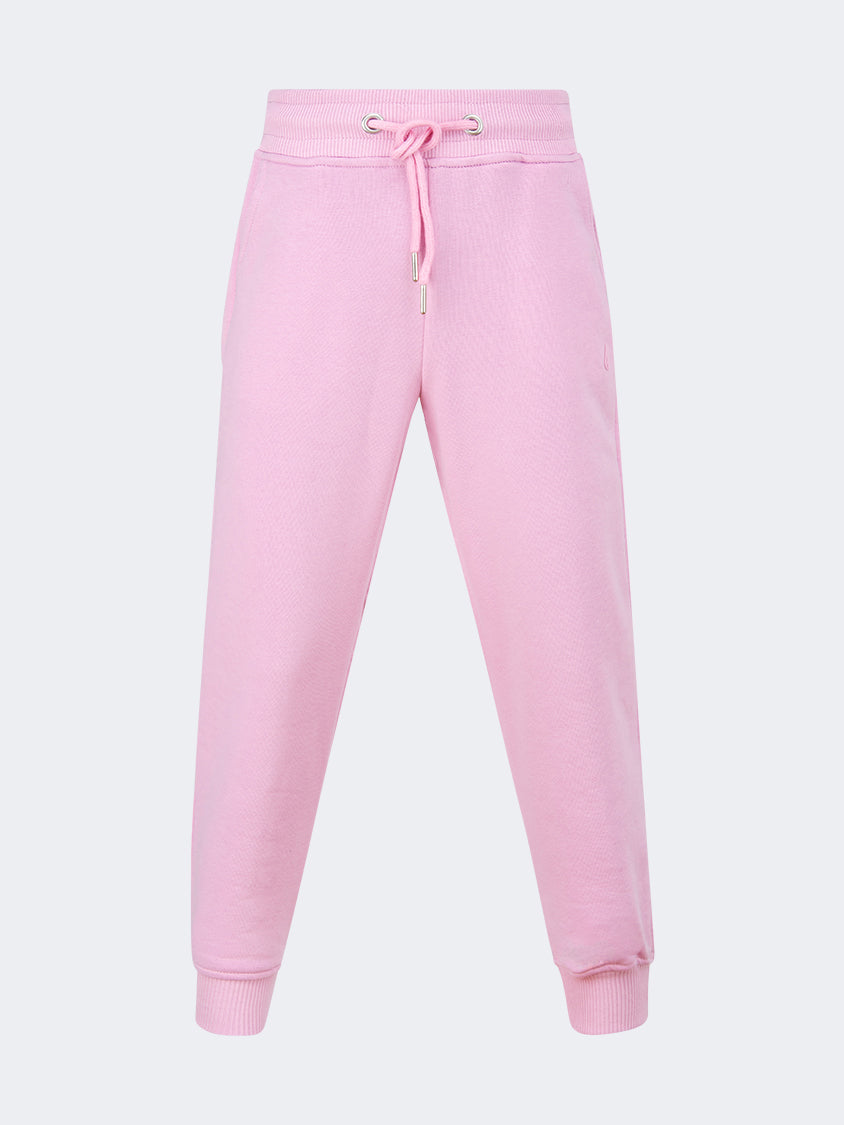 Oil And Gaz Cuffed Kids-Girls Lifestyle Pant Pink