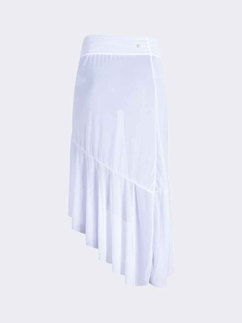 Oil And Gaz Breathable Women Beach Mesh Skirt White